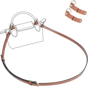 Top Handle No-punching Conversion Set for LONGCHAMP Mini Le Pliage (Silvery Buckle-001)