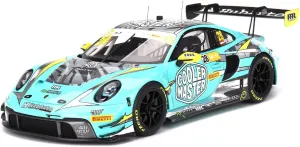 TOP SPEED 1/18 Porsche 911 GT3 R FIA GT World Cup 70th Anniversary 2023#28 Macau Grand Prix HubAuto Racing Finished Product