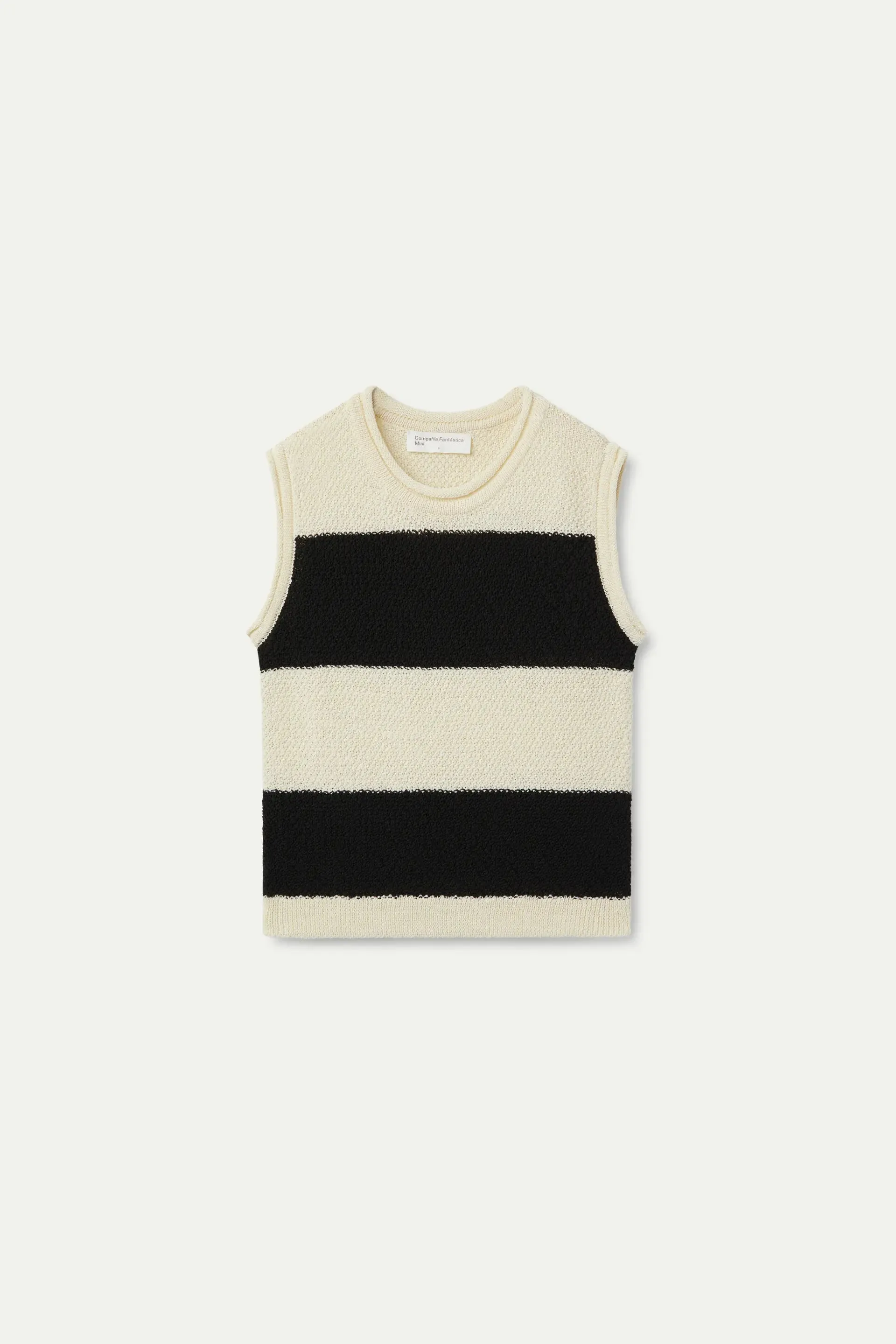 Top unisex punto rayas negro