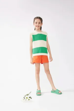 Top unisex punto rayas verde
