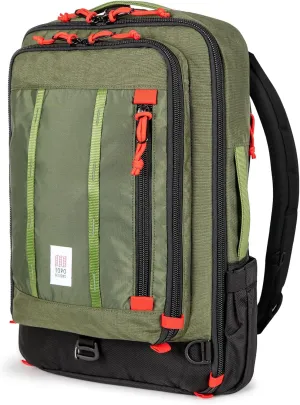 Topo Designs Global Travel Bag 30-40 Liter - Carry-on Compliant Versatile Pack, 3 Carry Options, External Laptop Sleeve (Eco-Friendly, 30L, Olive)