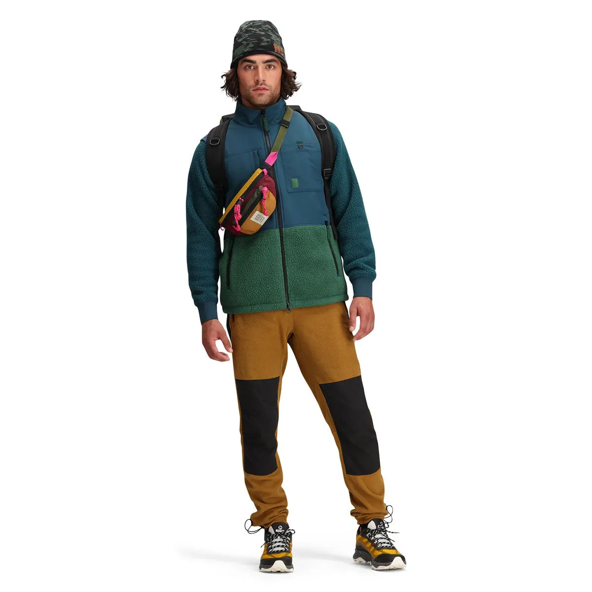 Topo Designs : Mountain Waist Pack : Pond Blue/Spice