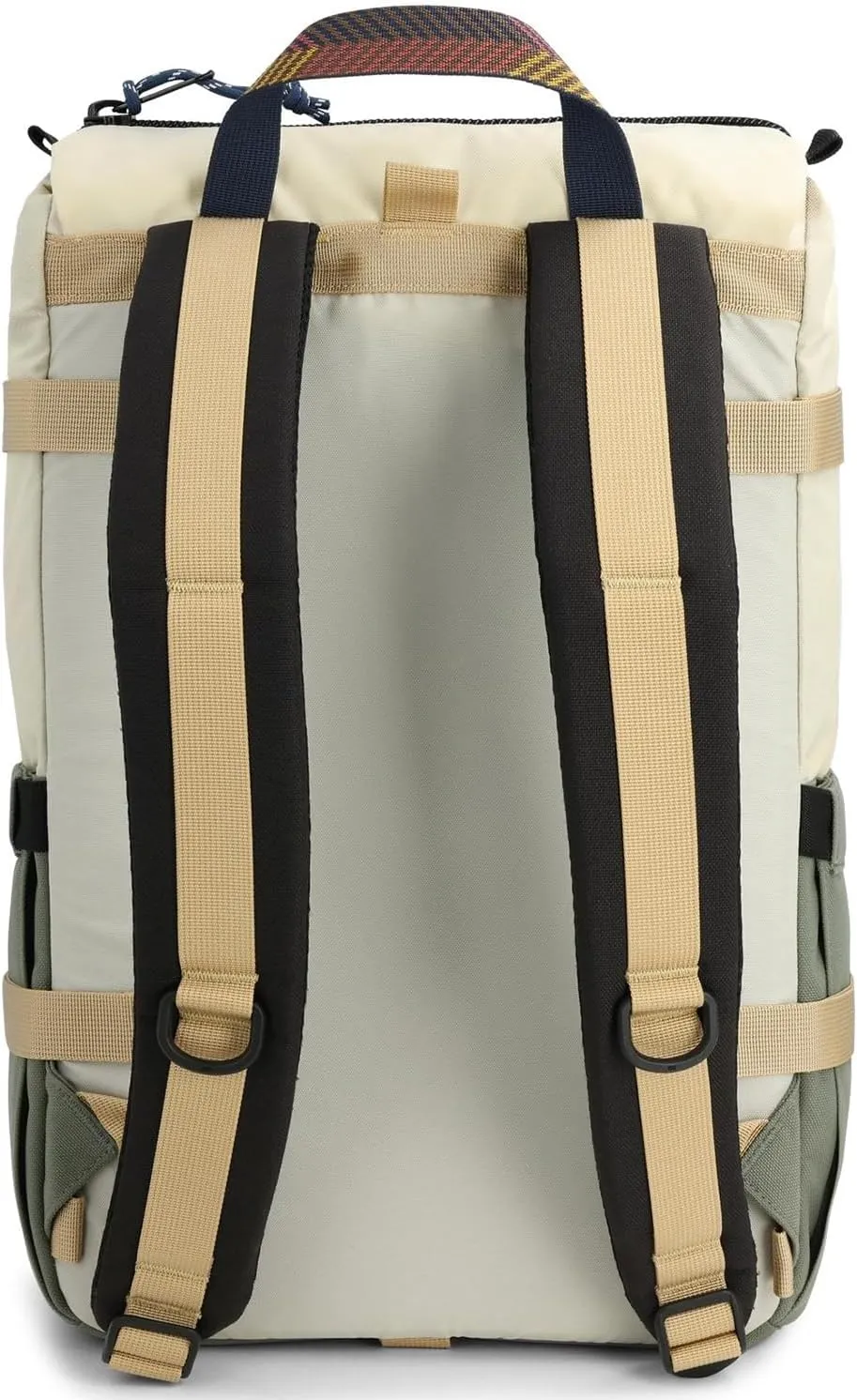 Topo Designs Rover Pack Classic - Daily Daypack for Commutes, Day Trips, Hikes, Iconic Denver Design, Recycled Nylon, (Bone White/Beetle)