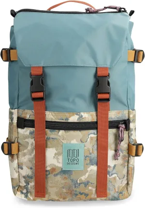 Topo Designs Rover Pack Classic - Daily Daypack for Commutes, Day Trips, Hikes, Iconic Denver Design, Recycled Nylon, (Pine/Camo)