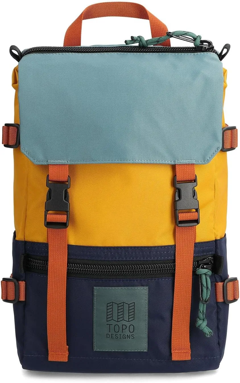 Topo Designs Rover Pack Mini, Navy/Mustard, One Size