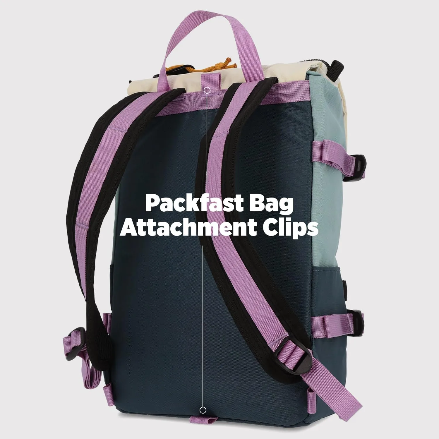 Topo Designs Rover Pack Mini, Navy/Mustard, One Size