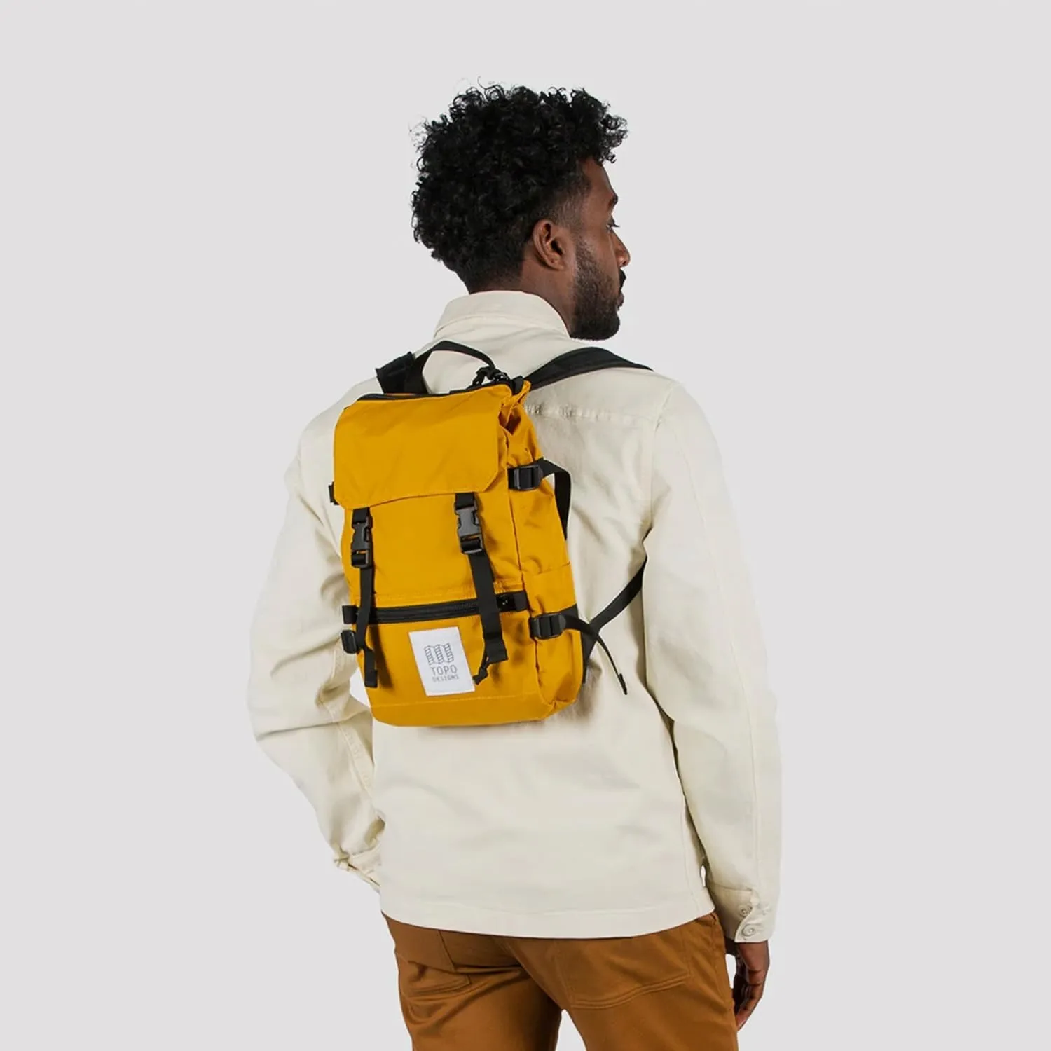 Topo Designs Rover Pack Mini, Navy/Mustard, One Size
