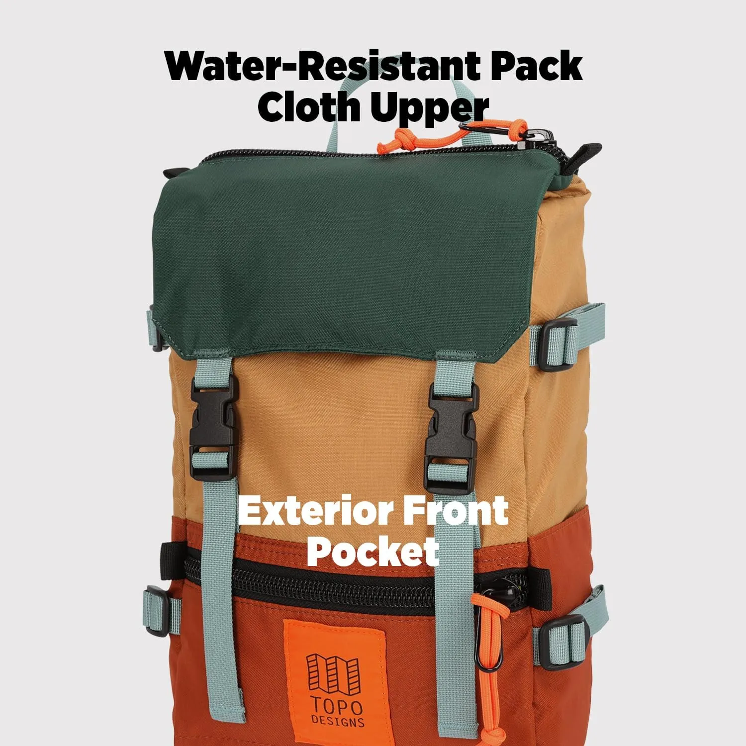 Topo Designs Rover Pack Mini, Navy/Mustard, One Size