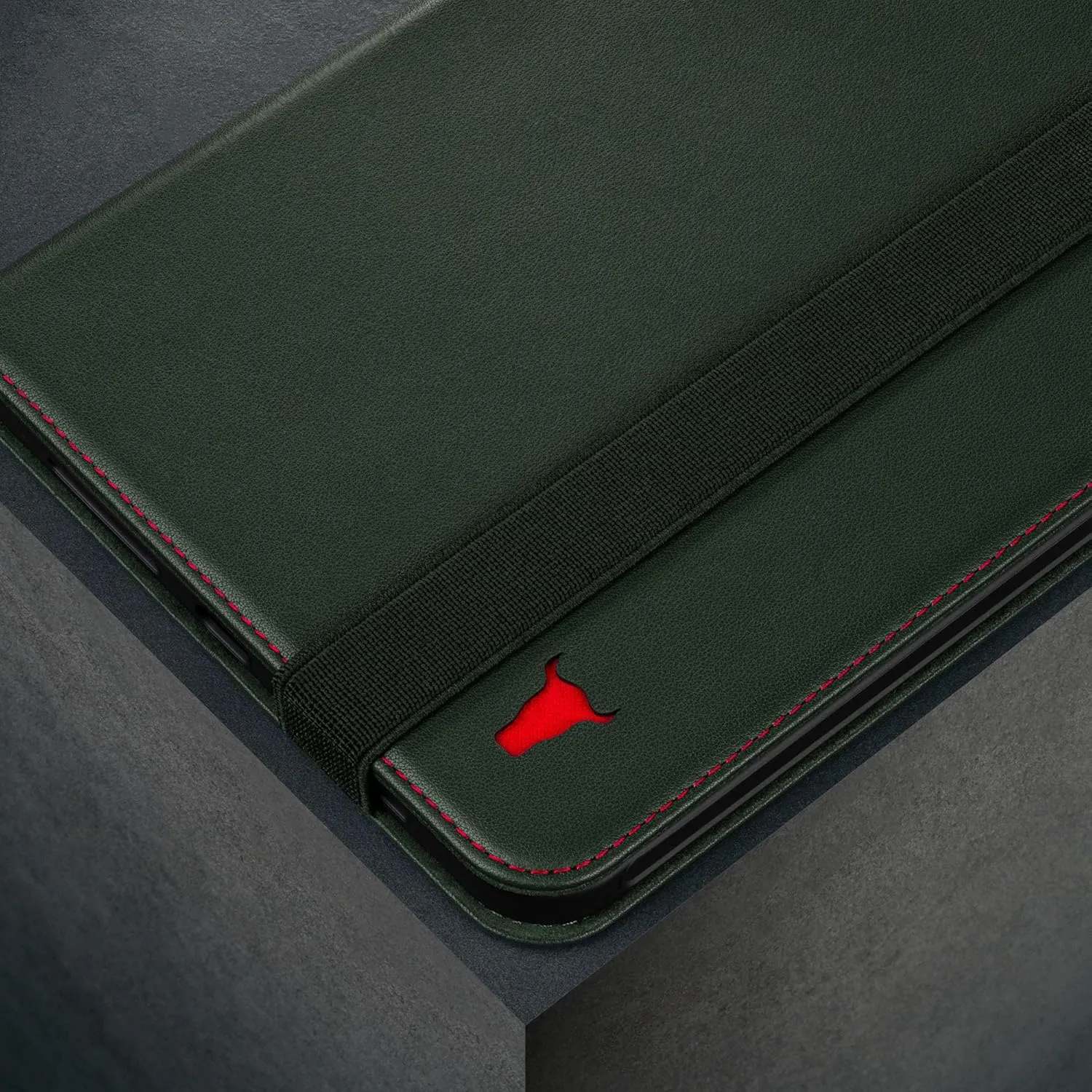 TORRO Case Compatible with iPad mini 7/6 – Genuine Leather iPad mini 7th / 6th Generation (2024/2021) Cover with Stand Function, Apple Pencil Connectivity and Wake Sleep Function (Green)