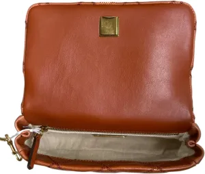Tory Burch Women's Willa Glazed Mini Top Handle Bag With Gold Hardware (Dark Whiskey)