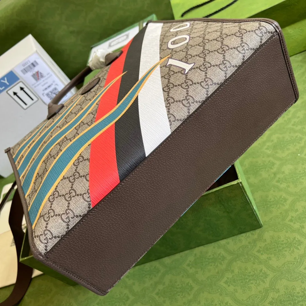 Tote Geometric Vast range Gucci Customer-first Medium Bag Print With
