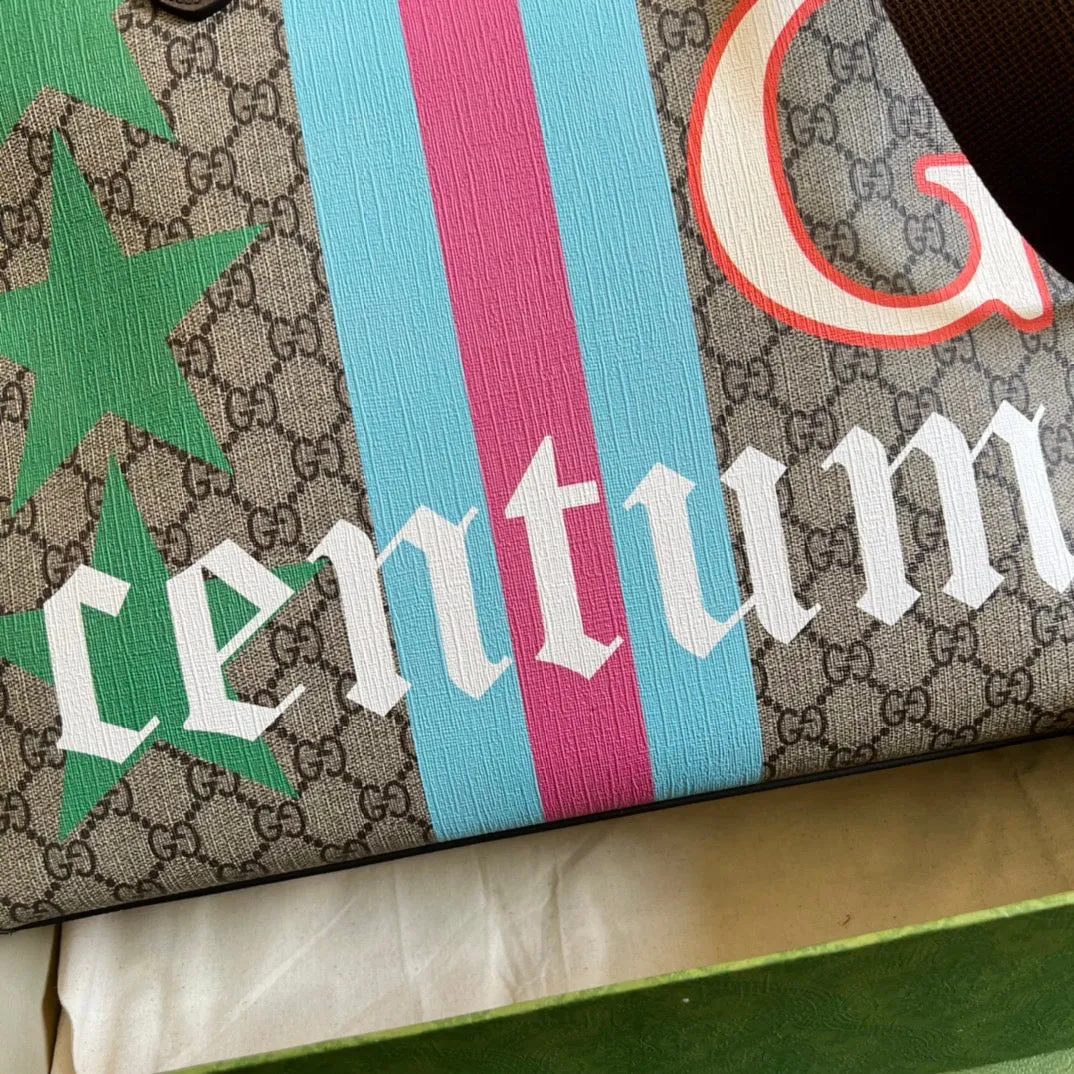 Tote Geometric Vast range Gucci Customer-first Medium Bag Print With