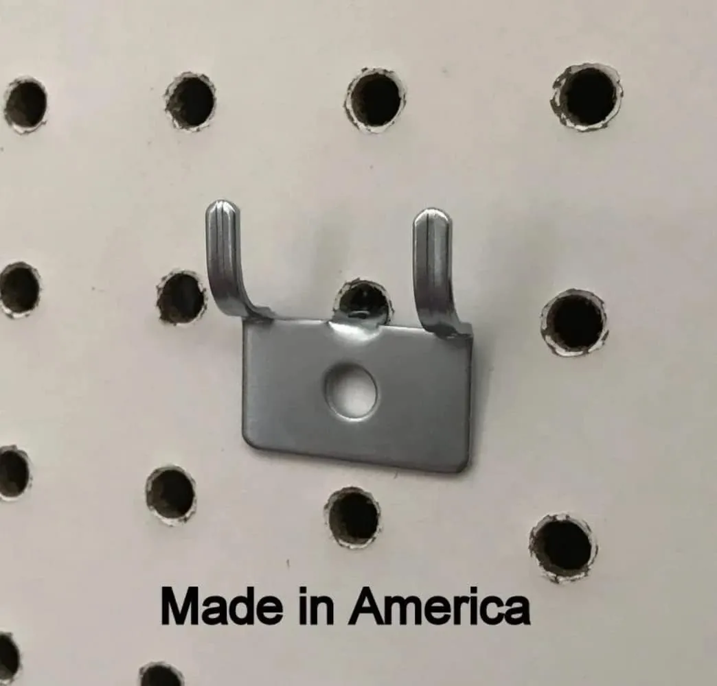 Trion Brand (50 Pack Picture Clock Notch Utility 'J' Peg Hook. for 1/8 to 1/4" Pegboar-AB