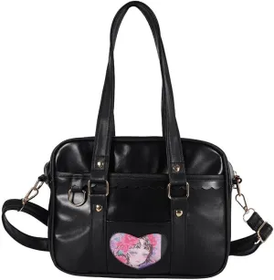 TTCAYU Ita Bag kawaii Pin Display Bag with Pin Mesh Insert Anime Crossbody Handbag Japanese Shoulder JK Uniform Purse