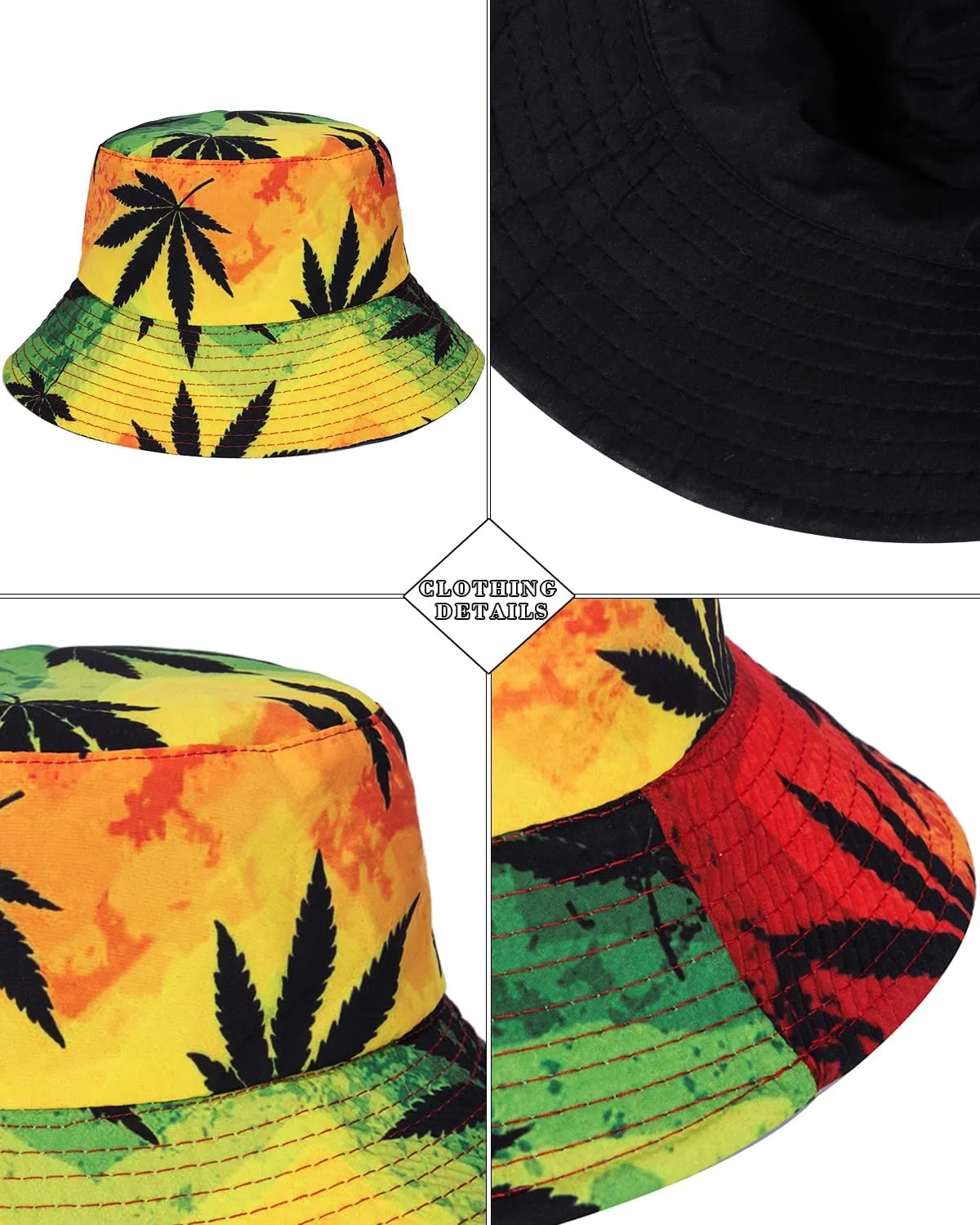 TUNEVUSE Mens Hawaiian Shirts and Shorts Set 2 Pieces Beach Outfits Flower Print Summer Tropical Suit with Bucket Hats