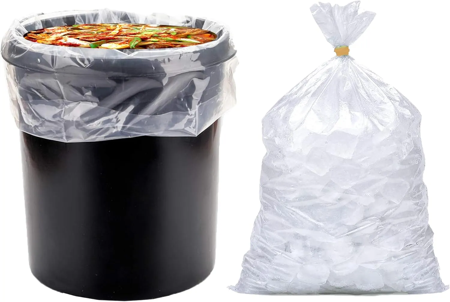 Turkey Bags for Marinating and Brining, 5 Gallon Bucket Mylar Bags for Food Storage, Leak Proof Flat Bottom Pail Liners, 20pcs