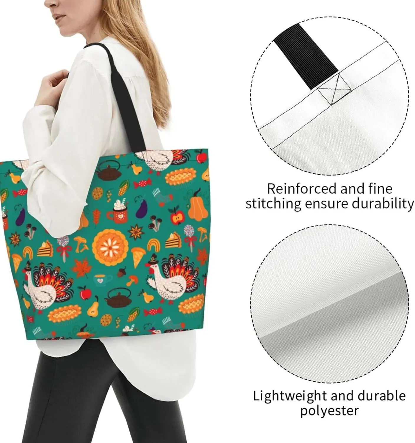 Twelve constellations Tote Bag Shopping Bag Portable Handbags Tote Shoulder Bucket Bags for Women