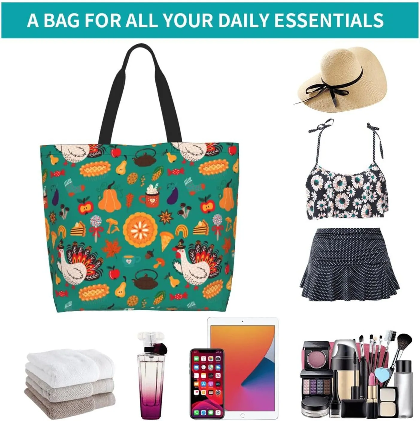 Twelve constellations Tote Bag Shopping Bag Portable Handbags Tote Shoulder Bucket Bags for Women