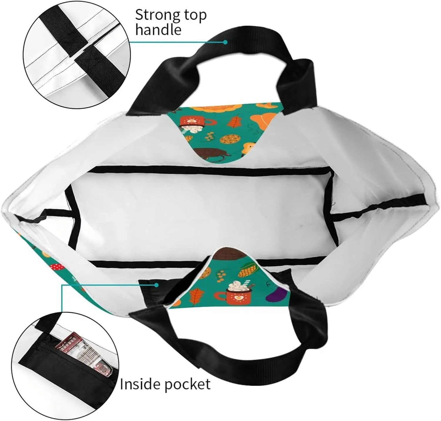 Twelve constellations Tote Bag Shopping Bag Portable Handbags Tote Shoulder Bucket Bags for Women