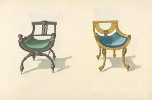 Two chairs with bucket seats (1805-1806) Poster Print by Thomas Sheraton (24 x 36)