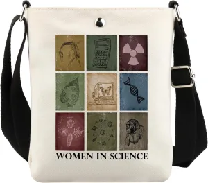 UJIMS Medical Lab Scientist Gift Science Lover Crossbody Bag for Women Science Teacher Phd Feminist Gift