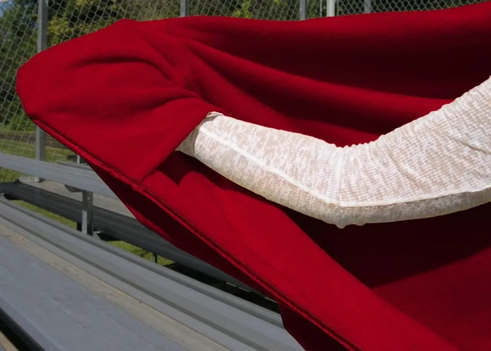 Ultimate Sports Wrap - PATENTED - The Only WEARABLE Weatherproof/Stadium/Picnic/Sports Blanket, complete with Upper and Lower Zippers, Lined & Adjustable Hood and Inside Hand Warmers, 70" X 58"