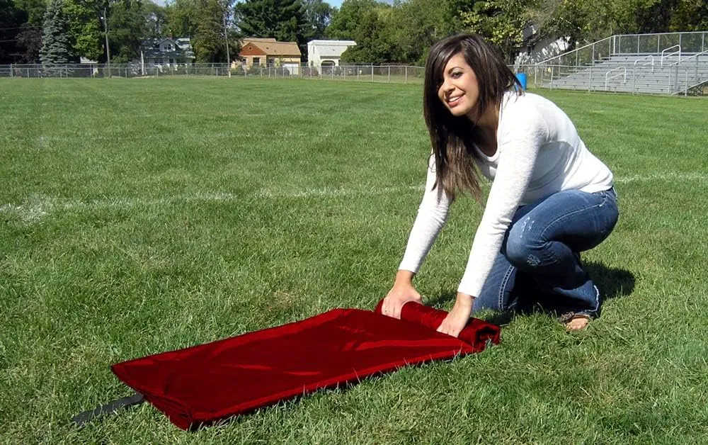 Ultimate Sports Wrap - PATENTED - The Only WEARABLE Weatherproof/Stadium/Picnic/Sports Blanket, complete with Upper and Lower Zippers, Lined & Adjustable Hood and Inside Hand Warmers, 70" X 58"