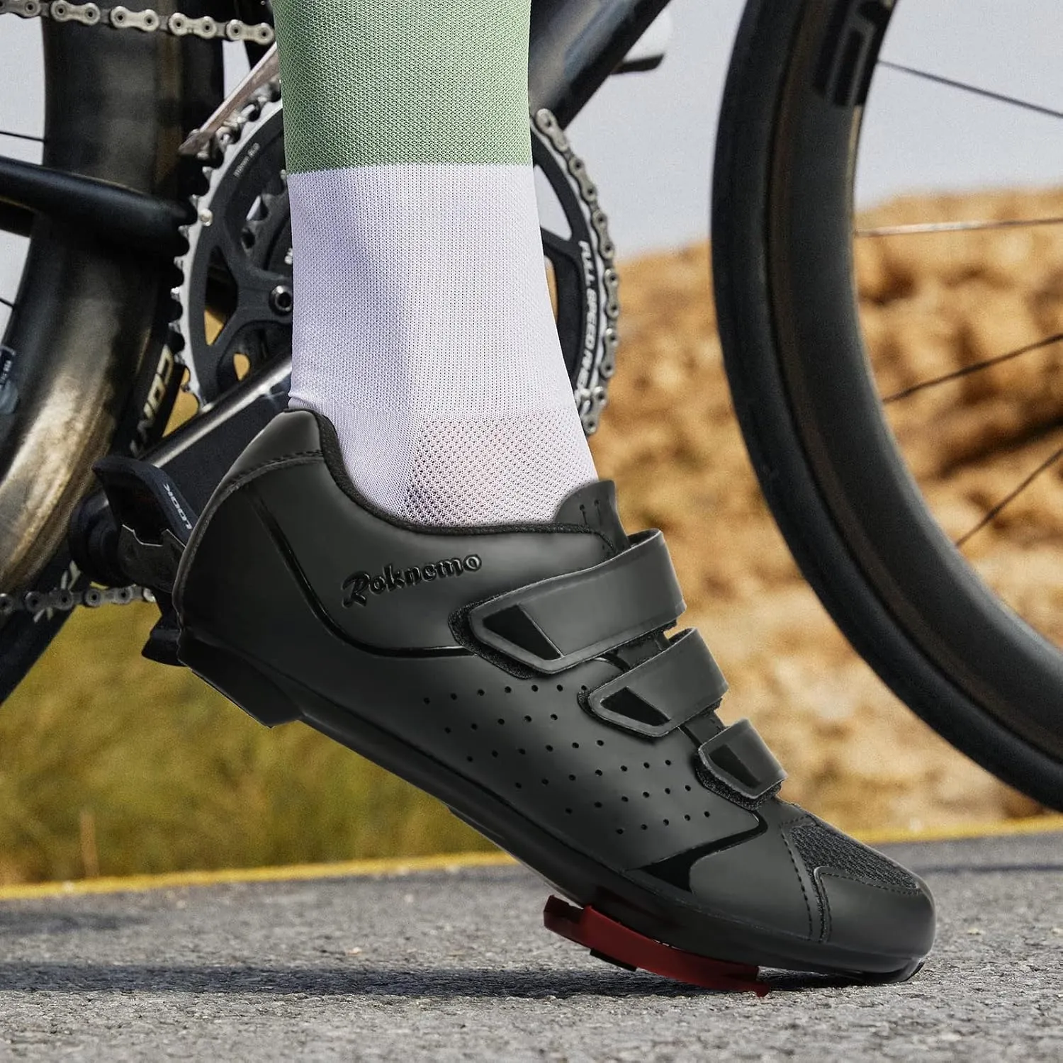 Unisex Cycling Shoes Size 14 Peloton Compatible - Mens Spin Shoes with Look Delta Cleats - Indoor Road Bikes SPD Clips