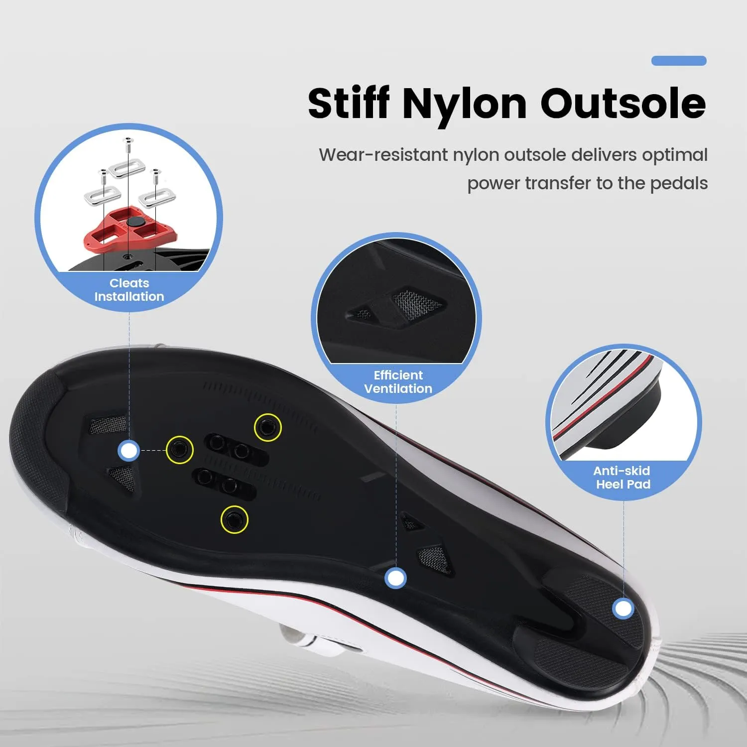 Unisex Cycling Shoes with Look Delta Cleats - Peloton Compatible Spin Shoes with SPD Clips - Indoor Shimano Road Bike for Men Women