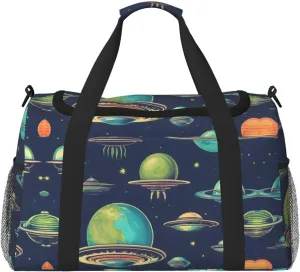 Universe Planet print Weekender Overnight Carry On Bag Gym Luggage Bag Duffel Bag for Travel Women