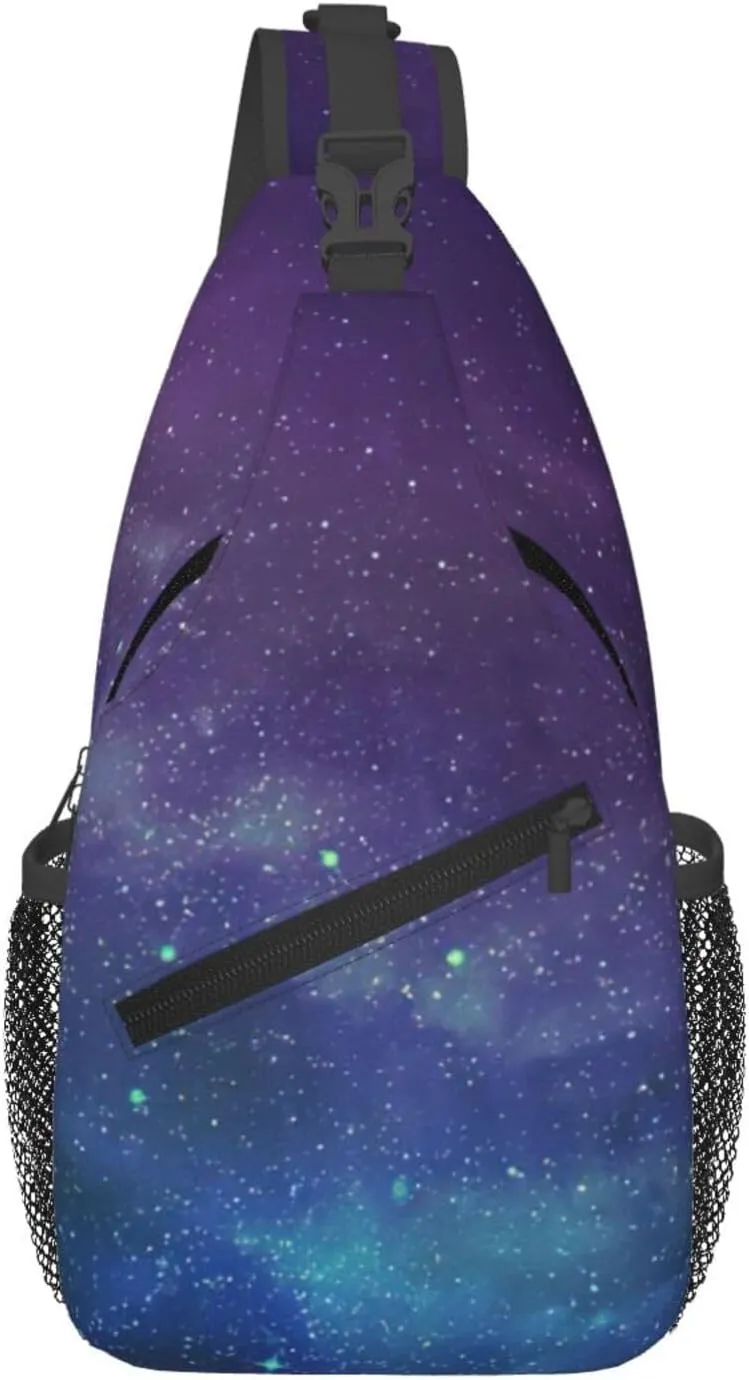 Universe with Stars Galaxy Interstellar Print Stylish and Practical Crossbody Bag for All Your Travel and Daily Use