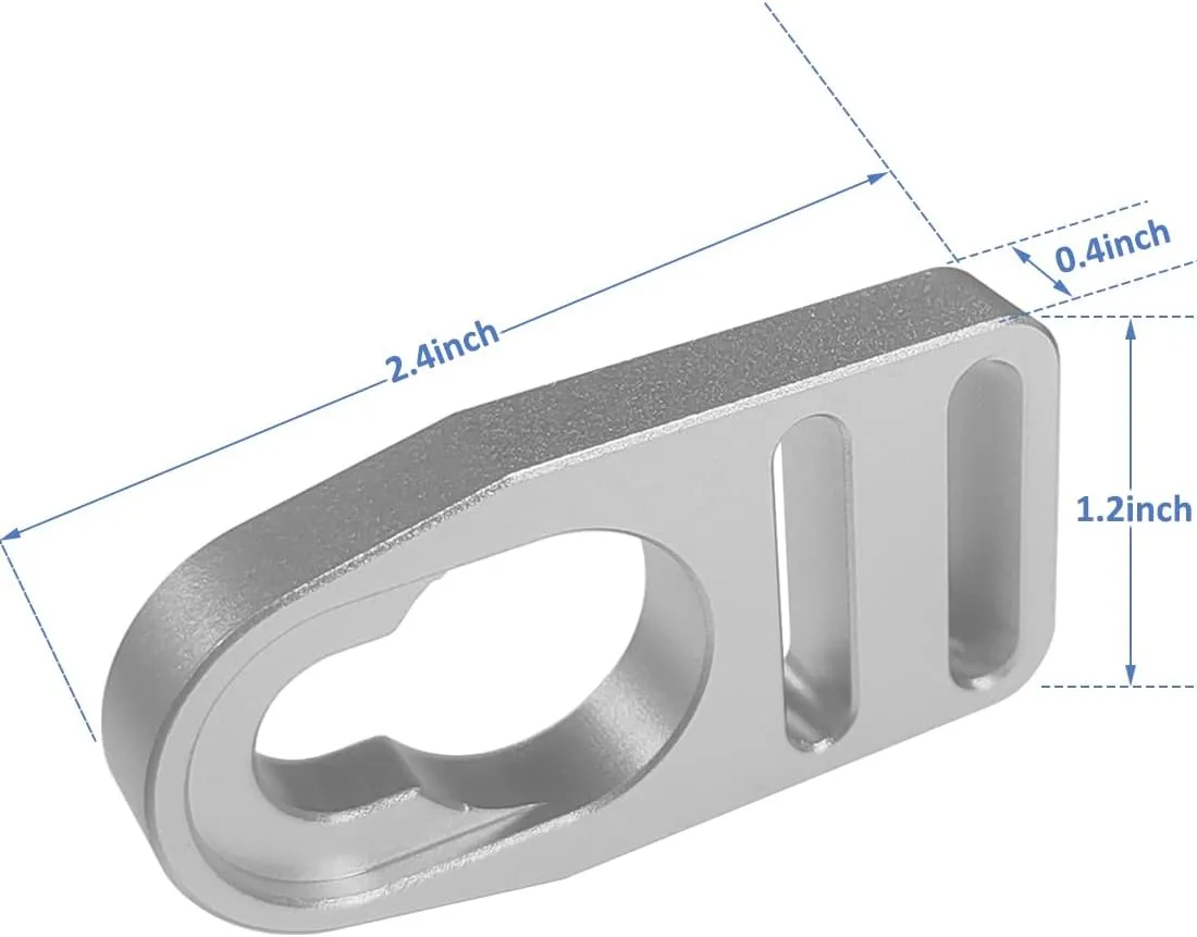 Upgraded Aluminum Kayak Seat Latches Compatible with Kayak Seat Replacement Kit Button Type Straps