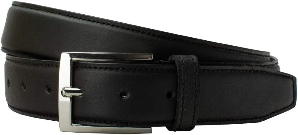 Uptown Belt - Top Grain Leather Belt with Certified Nickel Free Buckle