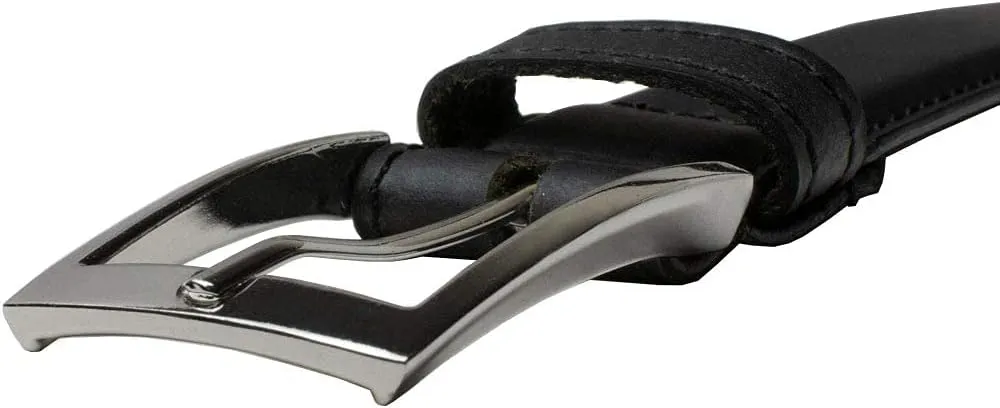 Uptown Belt - Top Grain Leather Belt with Certified Nickel Free Buckle