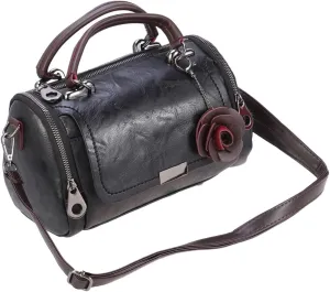 VALICLUD Pu Pillow Bag Cross Carry Bag Woman Bag Messenger Bag for Women Woman Winter Handbag Single Shoulder Bag Woman Barrel Black Pillows Pillow Handbags Shoulder Bag Pu Miss Wallet