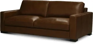 Vancouver 90" Wide Upholstered Sofa, Portofino Cinnamon