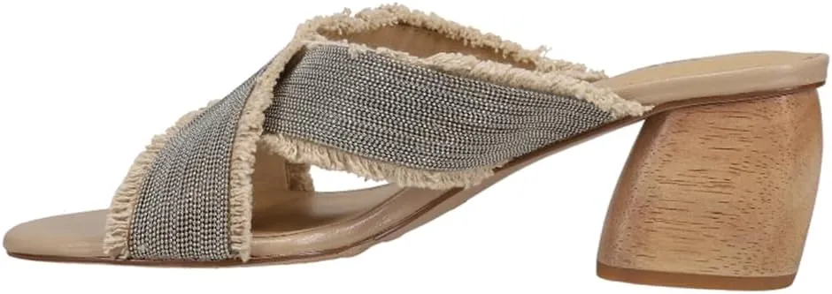 VANELi Womens Levya Slide Casual Sandals Casual Mid Heel 2-3" - Beige