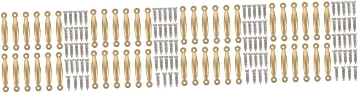 VANZACK 4 Sets Doll House Furniture Accessories Minis Dollhouse Door Knobs Dollhouse Door Handles Doll Furniture Knobs Miniature Door Pulls Miniature Furniture Doll Houses Metal Golden