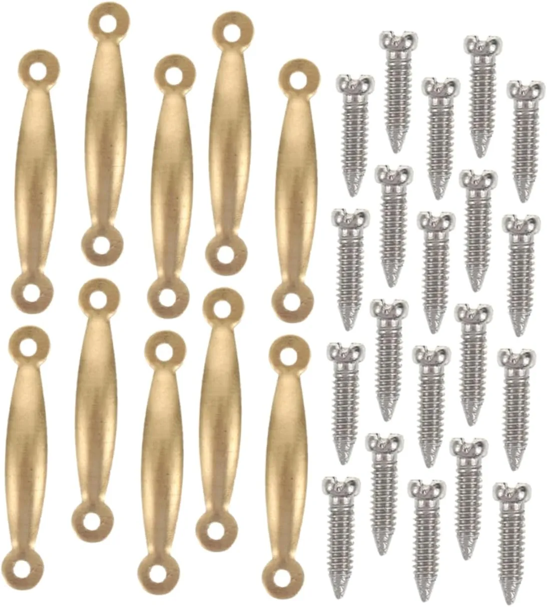 VANZACK 4 Sets Doll House Furniture Accessories Minis Dollhouse Door Knobs Dollhouse Door Handles Doll Furniture Knobs Miniature Door Pulls Miniature Furniture Doll Houses Metal Golden