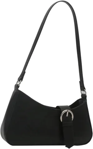 Verdusa Women's Buckle Zipper Crescent Shoulder Handbags Vintage Top Handle Underarm Bags