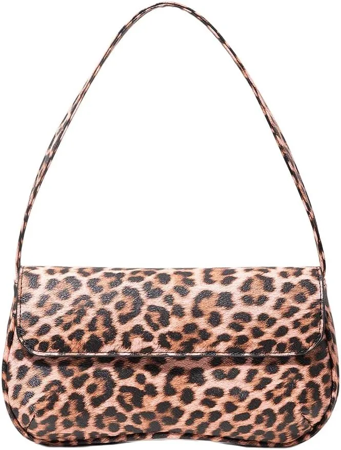 Verdusa Women's Retro Flap Shoulder Bag PU Leather Top Handle Underarm Bag Purse