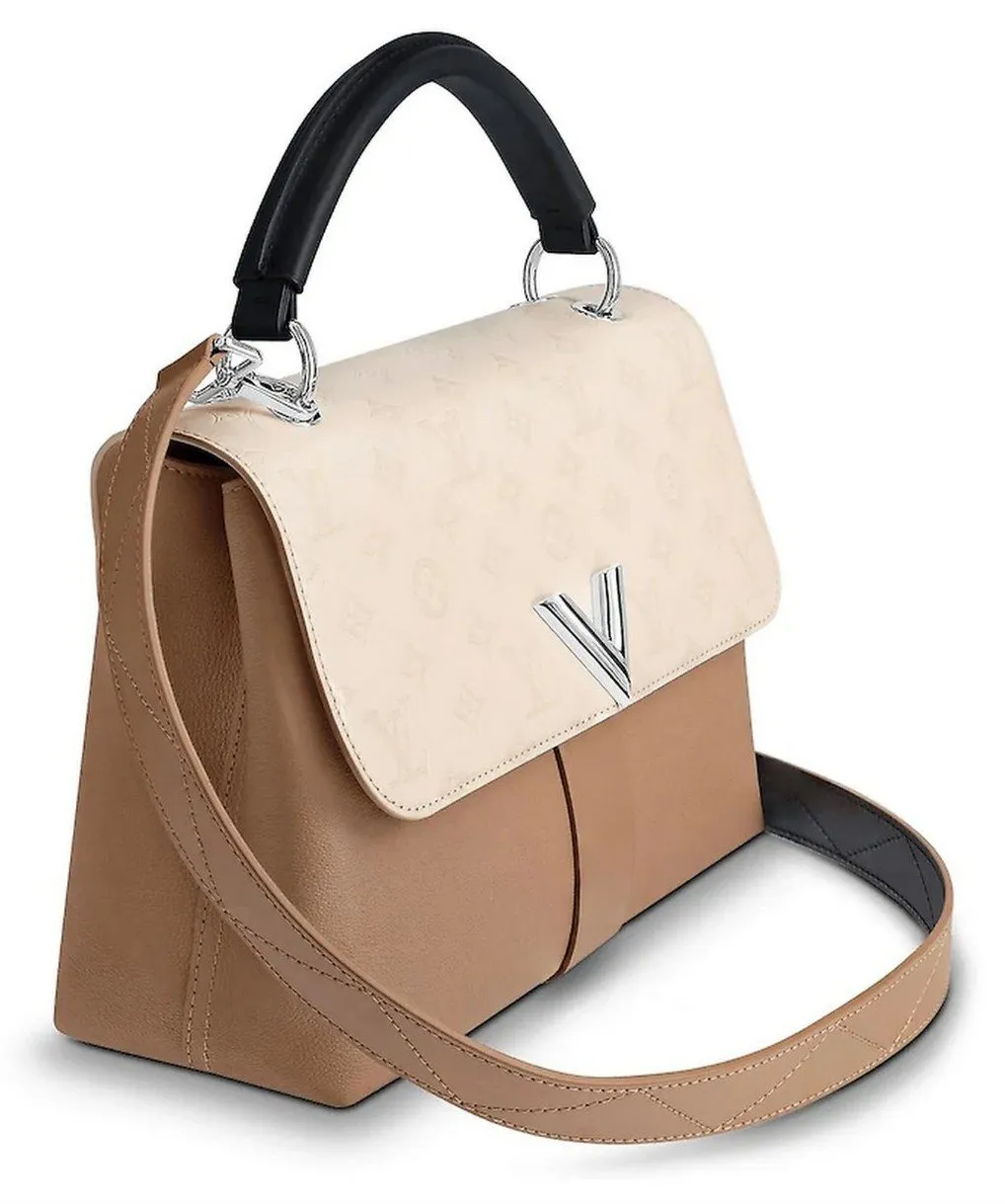 Very One Handle Leather Handbag - Rubis Red or Sesame