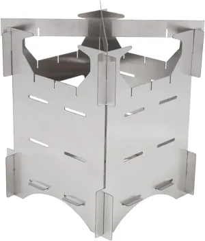 VGEBY Portable Wood Stove, Camping Stove Folding Wood Burning Stove Mini Cooker for Outdoor Camping Travel Hiking Picnic Foldable Mini Camping Stove