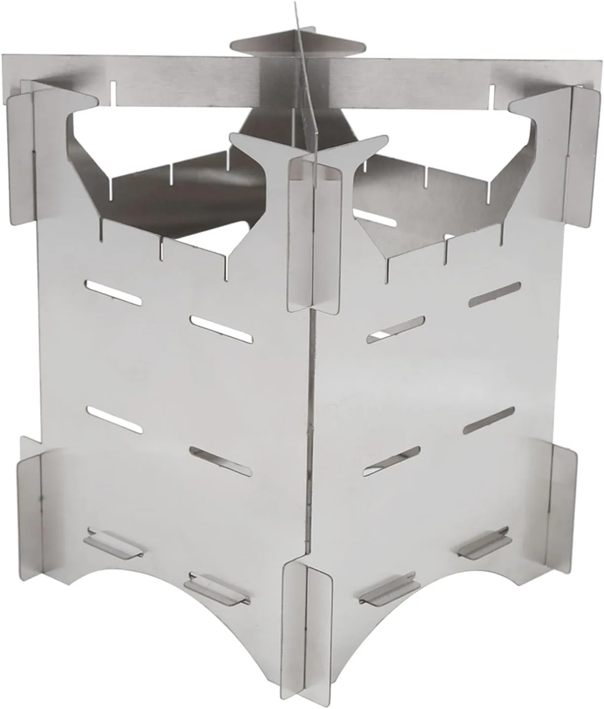 VGEBY Portable Wood Stove, Camping Stove Folding Wood Burning Stove Mini Cooker for Outdoor Camping Travel Hiking Picnic Foldable Mini Camping Stove