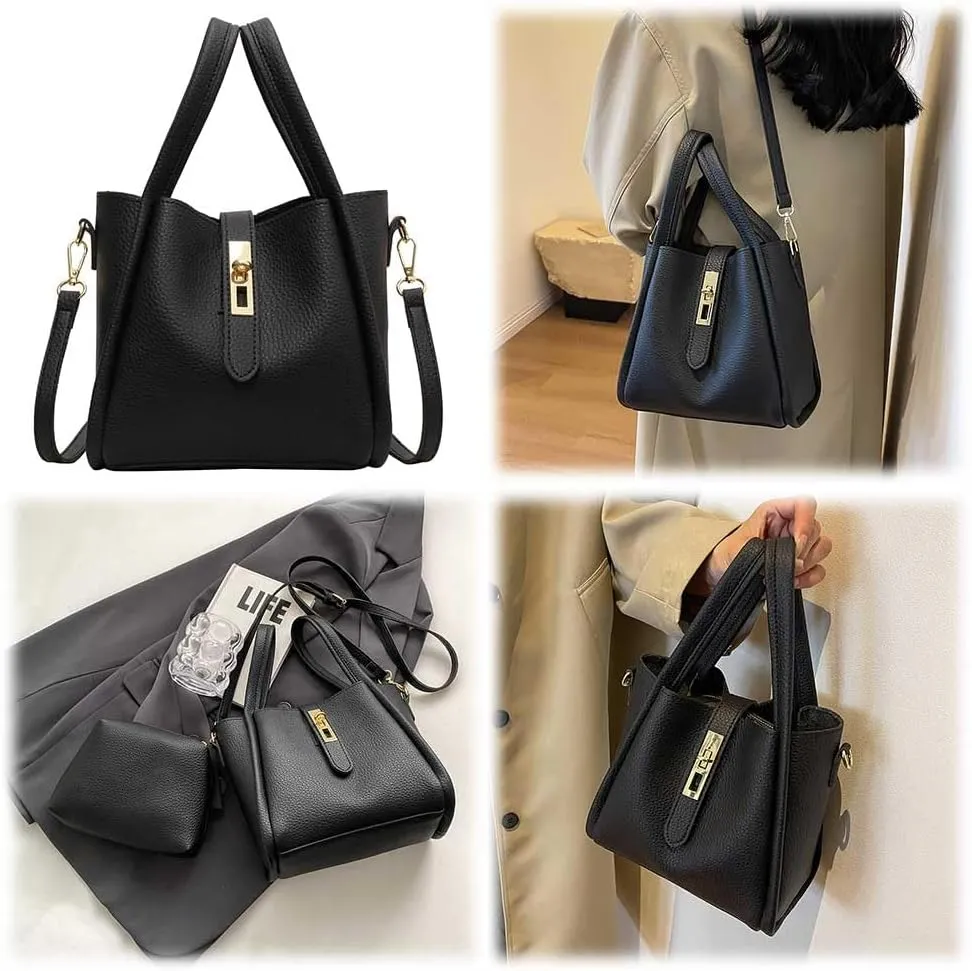 Vintage Bucket Bags Bucket Crossbody Purses For Women Small Trendy Bucket Handbag Mini Faux Leather Top Handle Bag