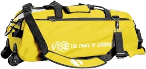 Vise Clear Top 3 Ball Roller Bowling Bag- Yellow/Black ()