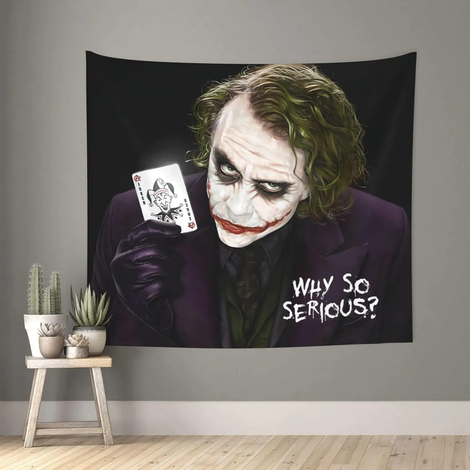 VNCXCNCN Joker Tapestry Wall Hanging Decoration Band Elements Tapestry Music Wall Tapestry Dormitory Aesthetic Tapestry 60x51 Inches