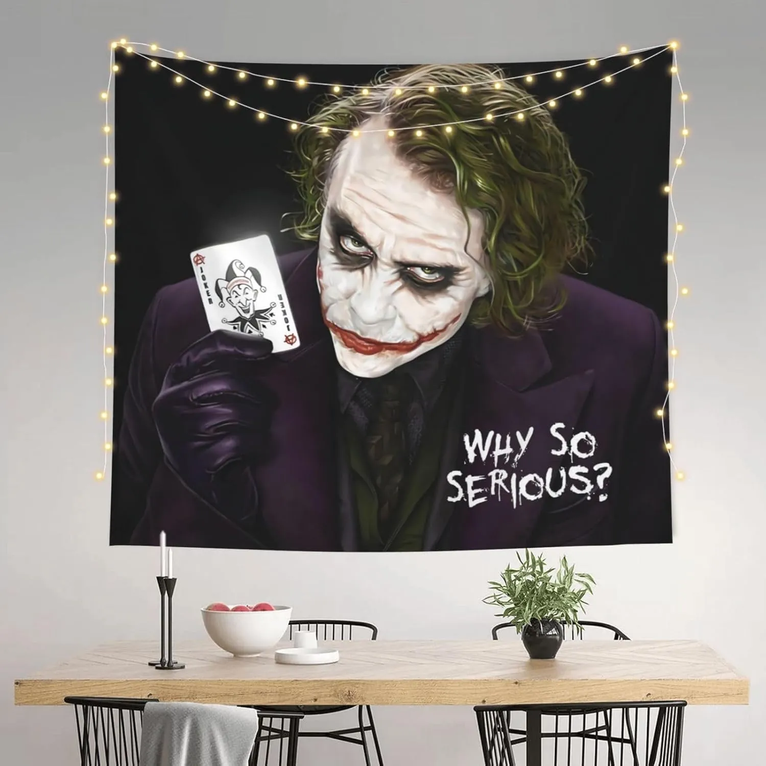 VNCXCNCN Joker Tapestry Wall Hanging Decoration Band Elements Tapestry Music Wall Tapestry Dormitory Aesthetic Tapestry 60x51 Inches