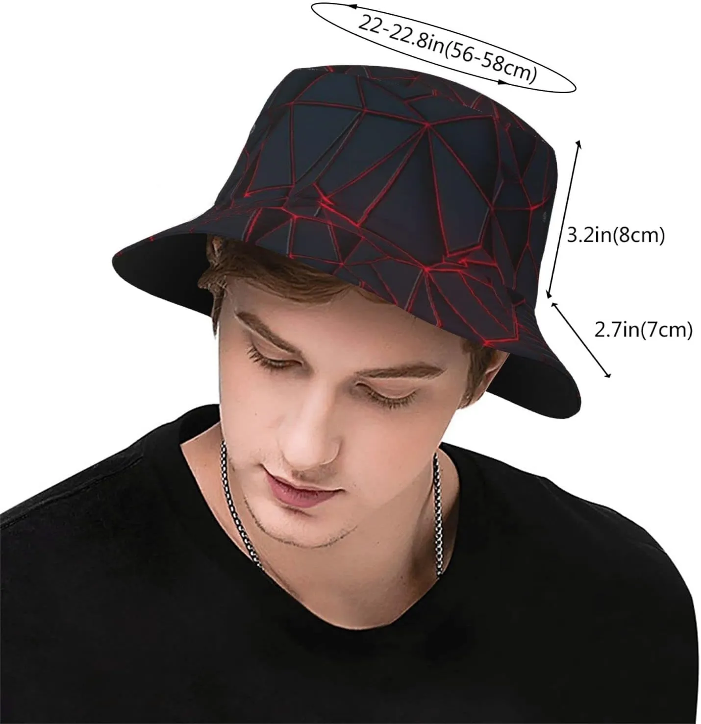 Waffles, ice Cream Bucket Hat Beach Travel Fisherman Hat Packable Sun Hat Cap for Unisex Women Men