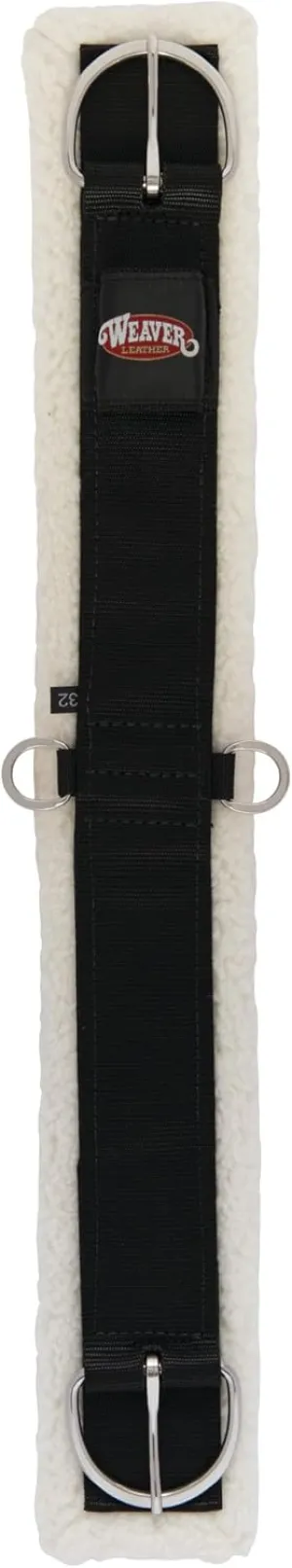 Weaver Leather 35-2385-BK-26 Merino Wool Lined Straight Cinch